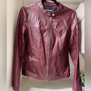 Express leather jacket L